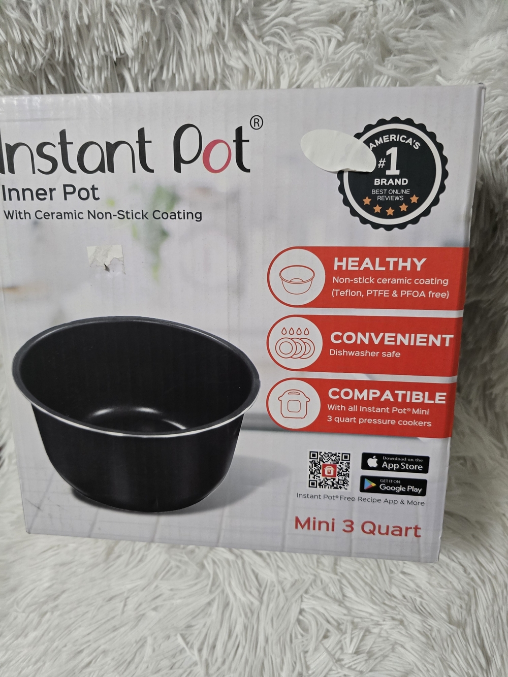 Instant Pot Mini 3-Quart Replacement Inner Pot - Black